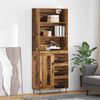 vidaXL Haut Armoire avec tiroir 2 pcs Bois ancien Bois d'ing&eacute;nierie