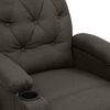 vidaXL Fauteuil de massage Taupe Tissu