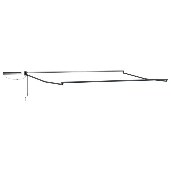 vidaXL Auvent r&eacute;tractable &eacute;lectrique Rouge et Blanc 4 &times; 3 m