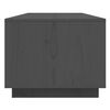 vidaXL Table basse Gris 110x50x40 cm Bois massif de pin