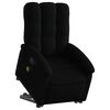 vidaXL Fauteuil inclinable de massage &eacute;lectrique Noir Tissu