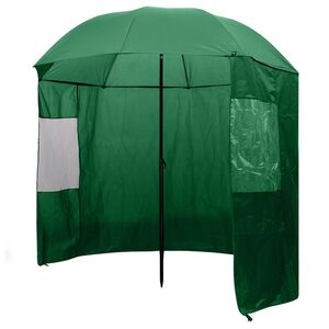 vidaXL Parapluie de p&ecirc;che Vert 240x210 cm
