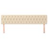 vidaXL Têtes de lit 2 pcs Crème 90x7x78/88 cm Tissu