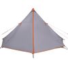vidaXL Tente familiale tipi 8 personnes gris et orange imperméable
