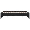 vidaXL Cadre de lit sans matelas noir 120x190 cm