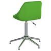 vidaXL Chaises pivotantes &agrave; manger lot de 4 vert similicuir