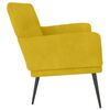 vidaXL Banc Jaune 108x79x79 cm Velours