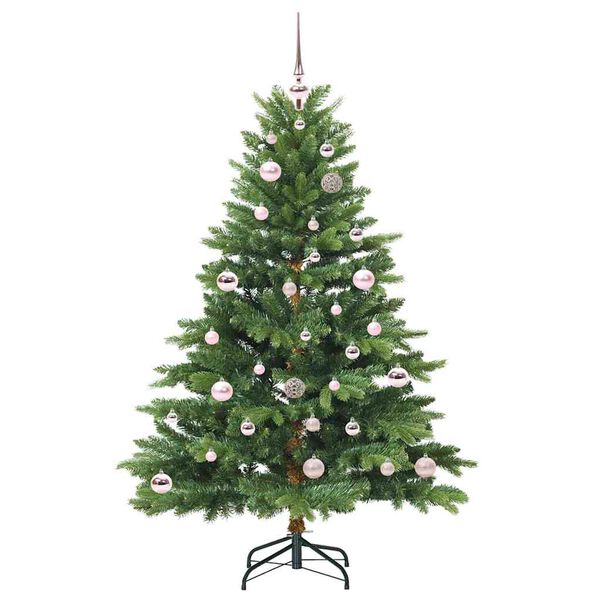 vidaXL Sapin de No&euml;l artificiel avec 150 LED Vert 150 cm PE et PVC
