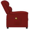 vidaXL Fauteuil de massage Rouge bordeaux Similicuir