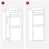 vidaXL Bo&icirc;te de d&eacute;p&ocirc;t de colis avec porte Blanc 41 x 38 x 103 cm Acier