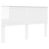 vidaXL T&ecirc;te de lit Blanc Brillant 160 cm Bois d'ing&eacute;nierie