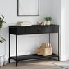 vidaXL Table console noir 100x34,5x75 cm bois d'ing&eacute;nierie