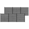 vidaXL Ensemble de Cl&ocirc;ture 1045 x 186 cm WPC et Aluminium Gris