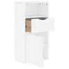 vidaXL Armoire latérale tiroir ODDA blanc 40x24x79 cm bois massif pin