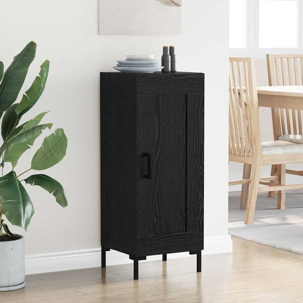 vidaXL Buffet Olden Ch&ecirc;ne noir 34,5 x 34 x 90 cm