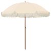 vidaXL Parasol de plage 205 x 205 x 210 cm Polyester et Acier Rond