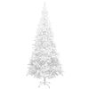 vidaXL Arbre de No&euml;l artificiel pr&eacute;-&eacute;clair&eacute; et boules L 240 cm blanc
