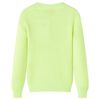 Pull-over tricot&eacute; pour enfants jaune fluo 128