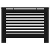 vidaXL Cache-radiateur noir 112x19x81,5 cm MDF