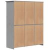 vidaXL Garde-robe BODO gris 146x53,5x173 cm bois massif de pin