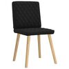 vidaXL Chaises à manger lot de 4 noir tissu