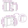 vidaXL Ensemble de mobilier de salle de bain avec tiroir Bois ancien
