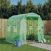 vidaXL Serre avec cadre en acier vert 4 m² 2x2x2 m