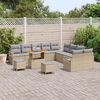 vidaXL Ensemble de canapé de jardin 13 pcs Beige et Gris clair