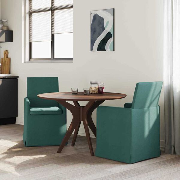 vidaXL Chaises de salle &agrave; manger 2 pcs Vert fonc&eacute; 57 x 67 x 95 cm