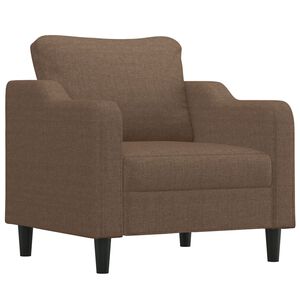 vidaXL Fauteuil Marron 60 cm Tissu