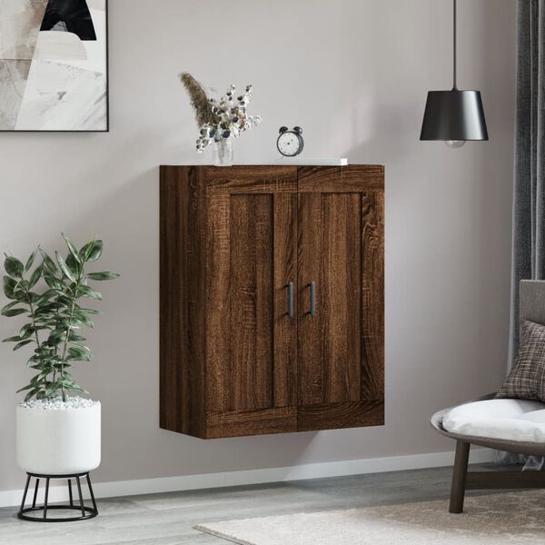 vidaXL Armoire murale ch&ecirc;ne marron 69,5x34x90 cm bois d'ing&eacute;nierie