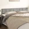 vidaXL T&ecirc;tes de lit Gris clair 180x5x78/88 cm Velours