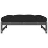 vidaXL Repose-pied de jardin 120x80 cm gris bois de pin massif
