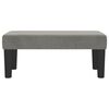 vidaXL Banc Gris clair 70x30x30 cm Velours