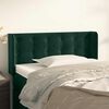 vidaXL T&ecirc;te de lit avec oreilles Vert fonc&eacute; 93x16x78/88 cm Velours