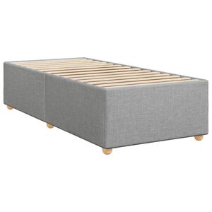 vidaXL Cadre de lit sans matelas gris clair 90x200 cm tissu