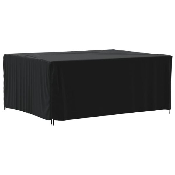 vidaXL Housse de salon de jardin noir 200x165x80 cm oxford 420D