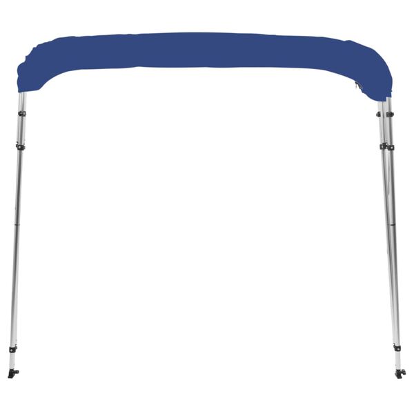 vidaXL Auvent bimini &agrave; 4 arceaux Bleu 243x196x137 cm