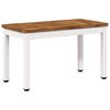 vidaXL Table basse Naturel et Blanc 60,5 x 30 x 36 cm