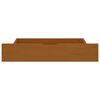 vidaXL Cadre de lit sans matelas marron miel bois massif 90x200 cm
