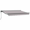 vidaXL Auvent r&eacute;tractable &eacute;lectrique Gris clair 3,5 x 2 m