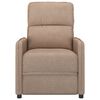 vidaXL Fauteuil de massage Taupe Tissu microfibre