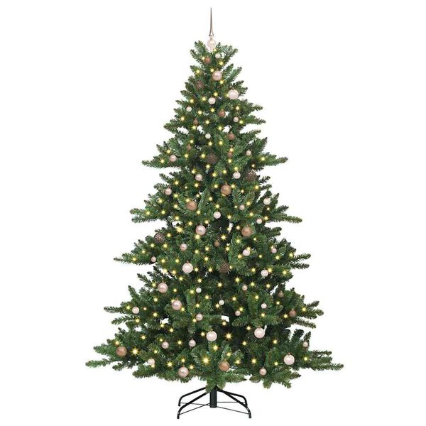 vidaXL Sapin de No&euml;l Artificiel &agrave; Branches Articul&eacute;es Vert 240 cm PVC