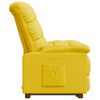 vidaXL Fauteuil inclinable Jaune Tissu