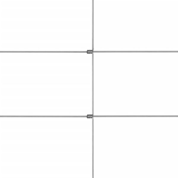 vidaXL Cl&ocirc;ture de jardin Acier galvanis&eacute; 50x1,6 m Argent&eacute;