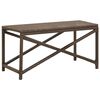 vidaXL Banc de jardin 80 cm R&eacute;sine tress&eacute;e Marron