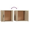 vidaXL Tables de chevet 2 pcs Chêne sonoma 50x39x47 cm