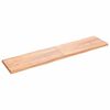 vidaXL Dessus de table bois massif trait&eacute; bordure assortie