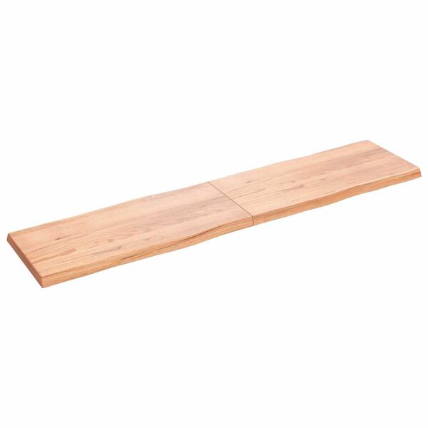vidaXL Dessus de table bois massif trait&eacute; bordure assortie