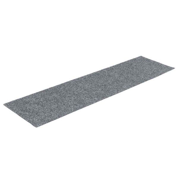 vidaXL Tapis d'escalier autocollants 30 pi&egrave;ces 76 x 20 cm Gris clair Rectangulaire